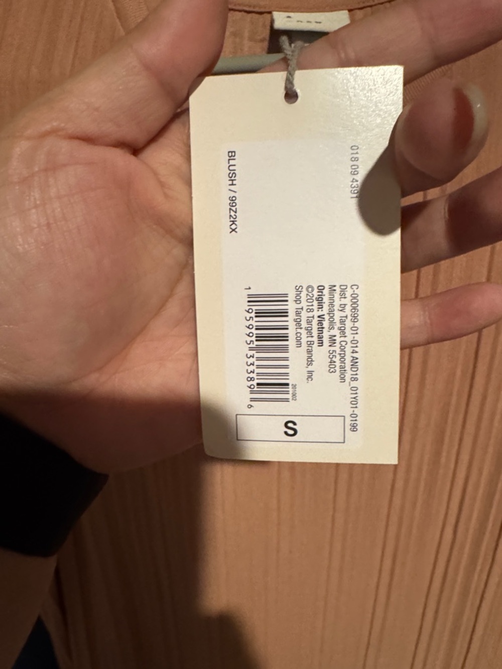 Size Small a new day Ribbed Sleeveless Maxi Dress - Blush - Picture 3 of 5